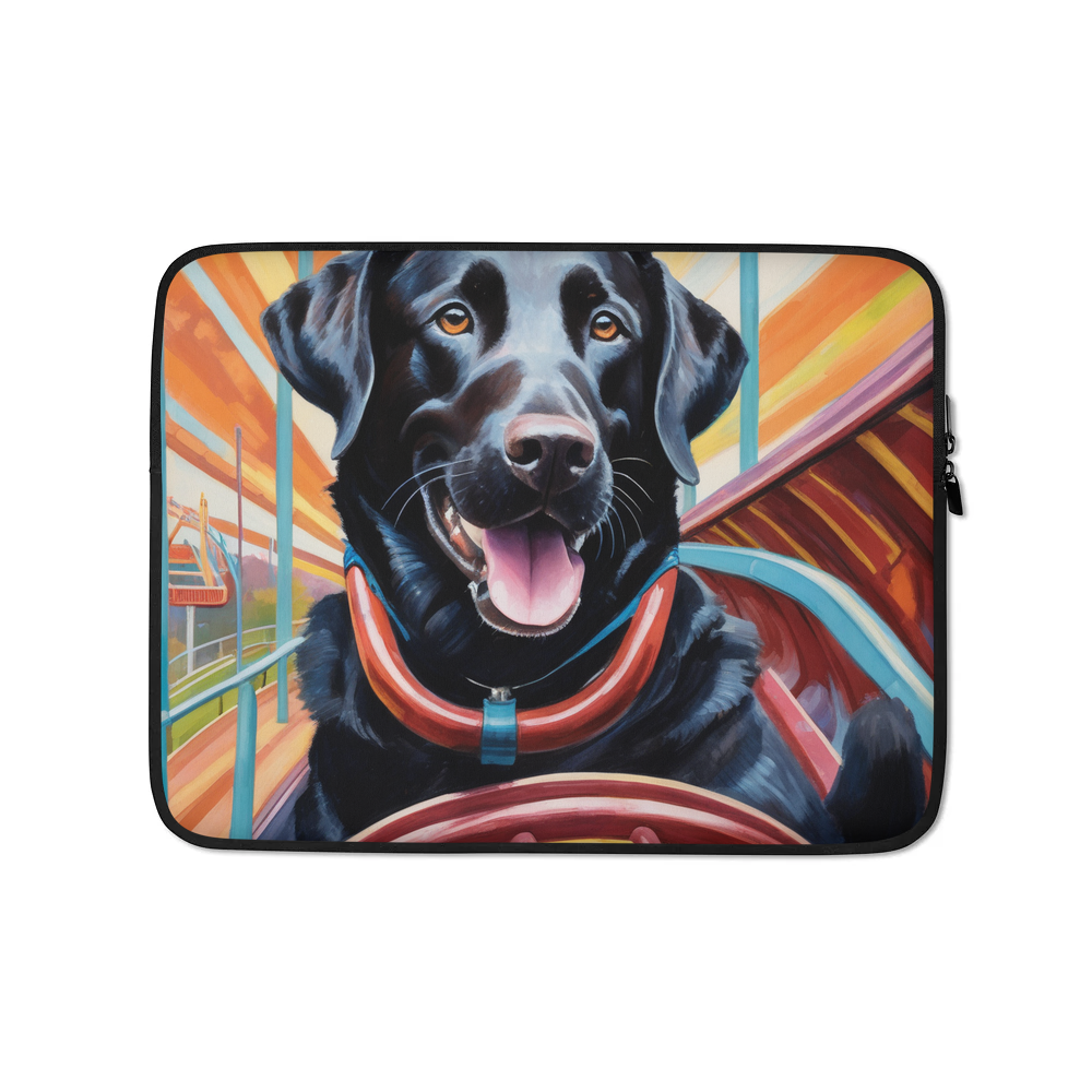 PugMug Custom Black Labrador Retriever Laptop Sleeve