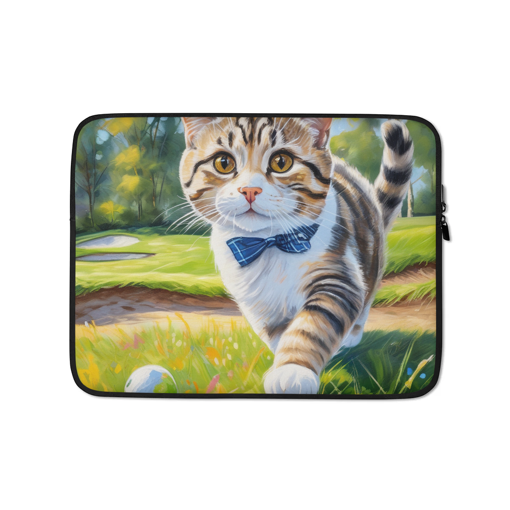 PugMug Custom Tabby Scottish Fold Cat Laptop Sleeve