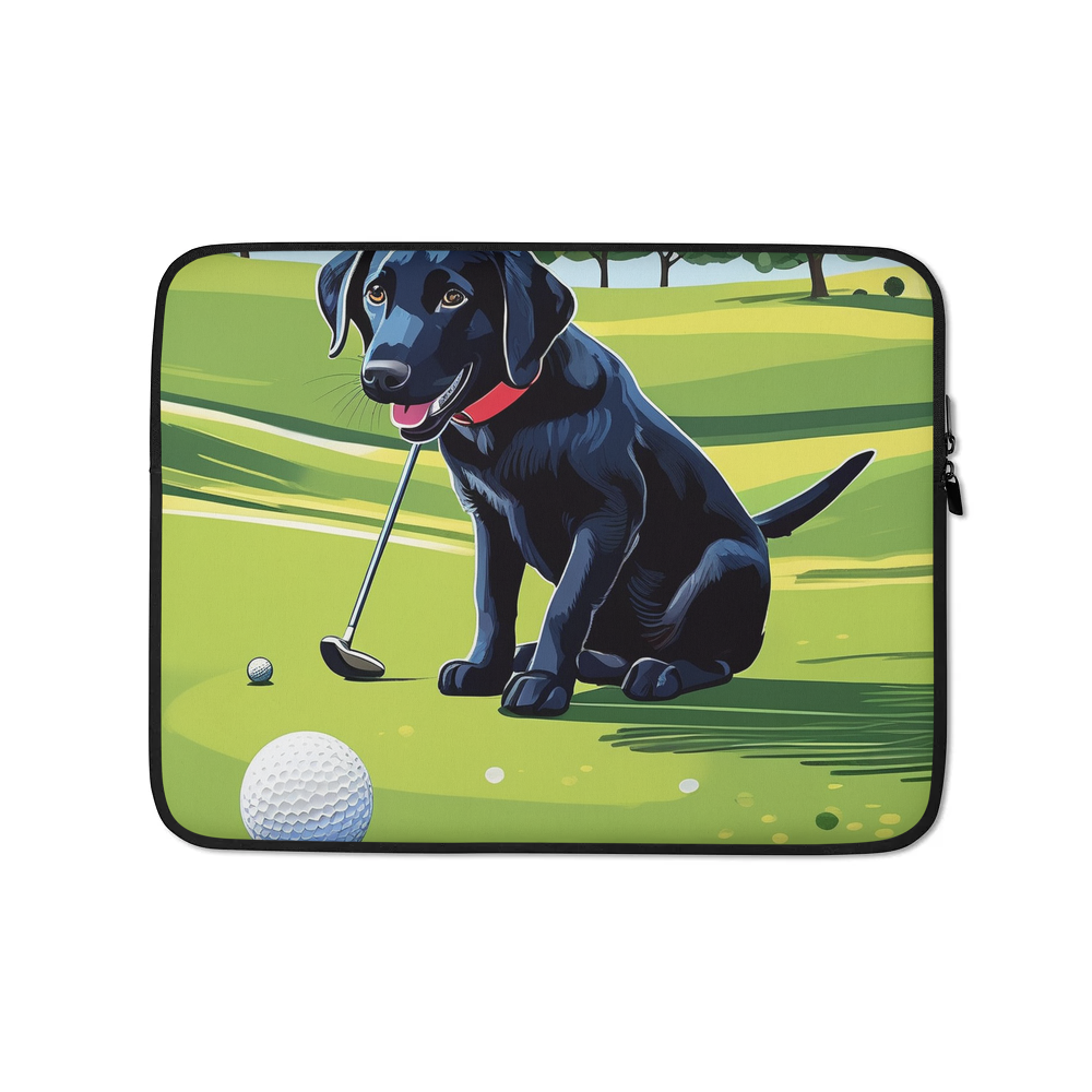 PugMug Custom Black Labrador Retriever Laptop Sleeve