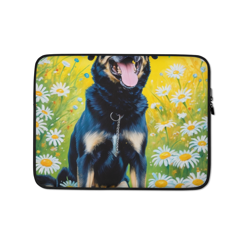 PugMug Custom Blue Laptop Sleeve