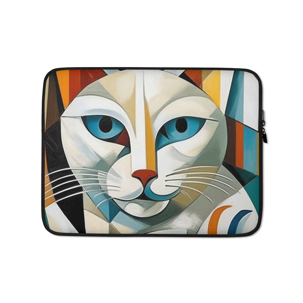 PugMug Custom White Companion Cat Laptop Sleeve
