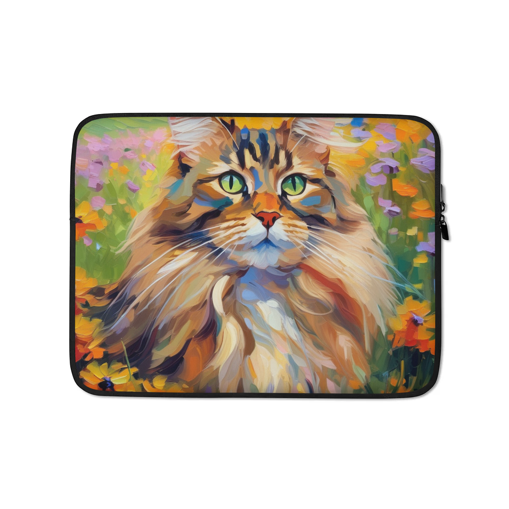PugMug Custom Tabby Maine Coon Cat Laptop Sleeve