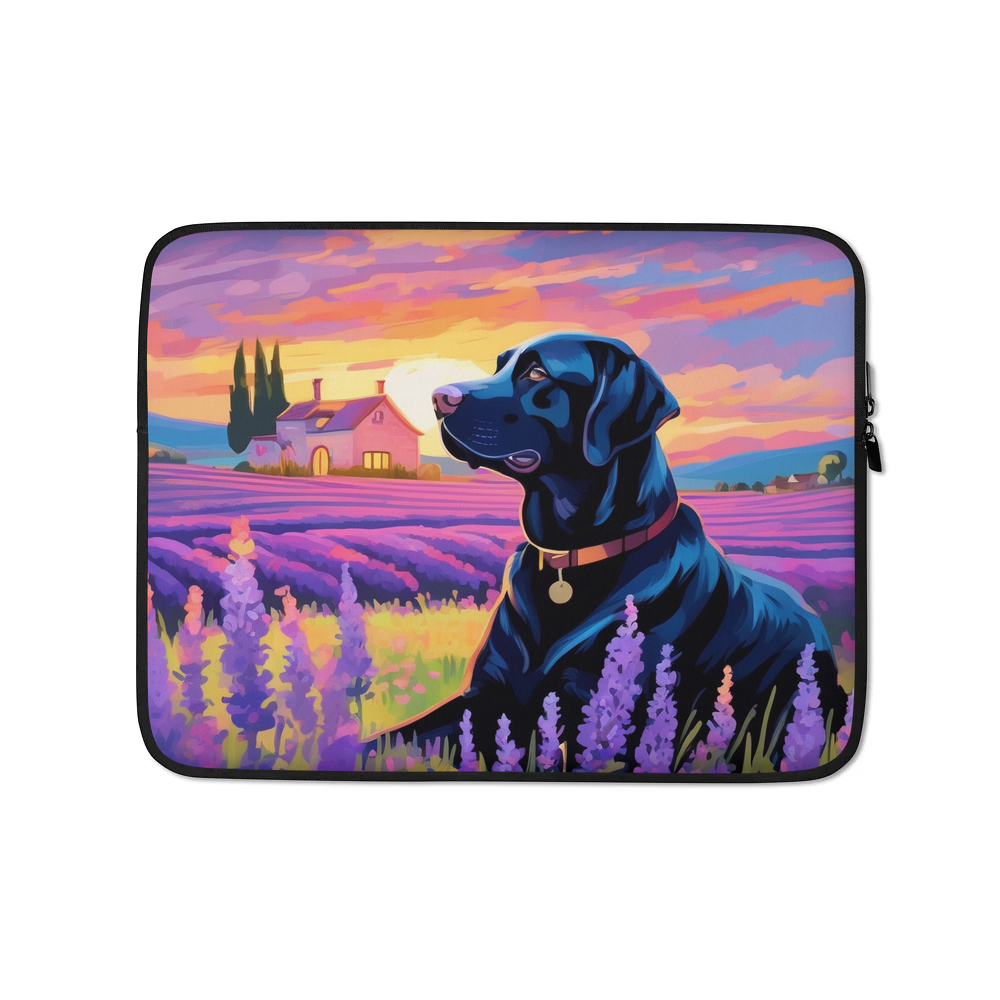 PugMug Custom Black Labrador Retriever Laptop Sleeve