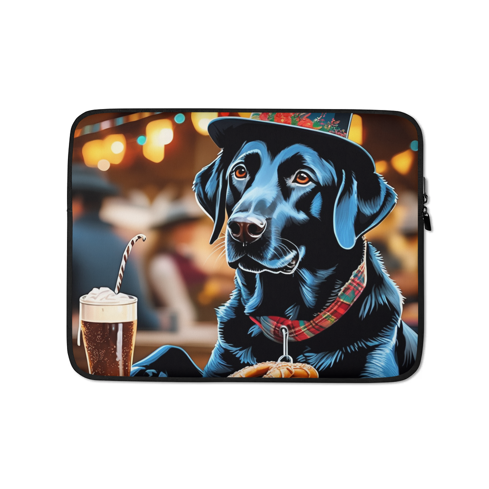 PugMug Custom Black Labrador Retriever Laptop Sleeve