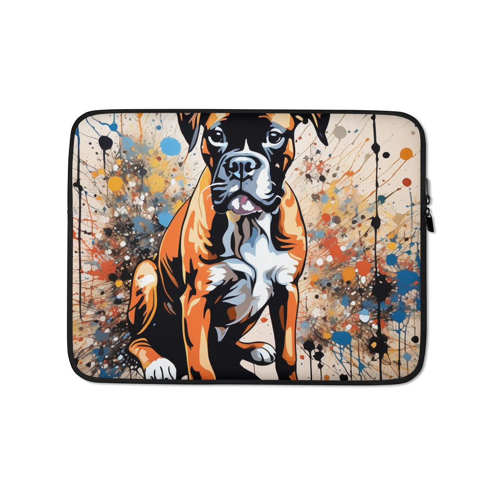PugMug Custom Boxer Dog Laptop Sleeve