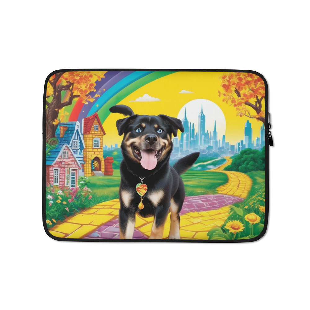 PugMug Custom Blue Laptop Sleeve