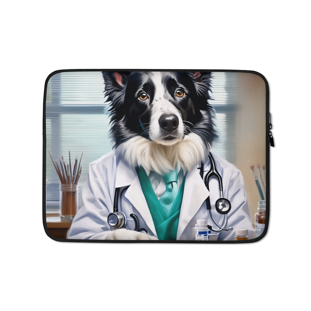 PugMug Custom Border Collie Laptop Sleeve