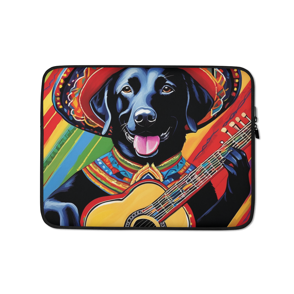 PugMug Custom Black Labrador Retriever Laptop Sleeve
