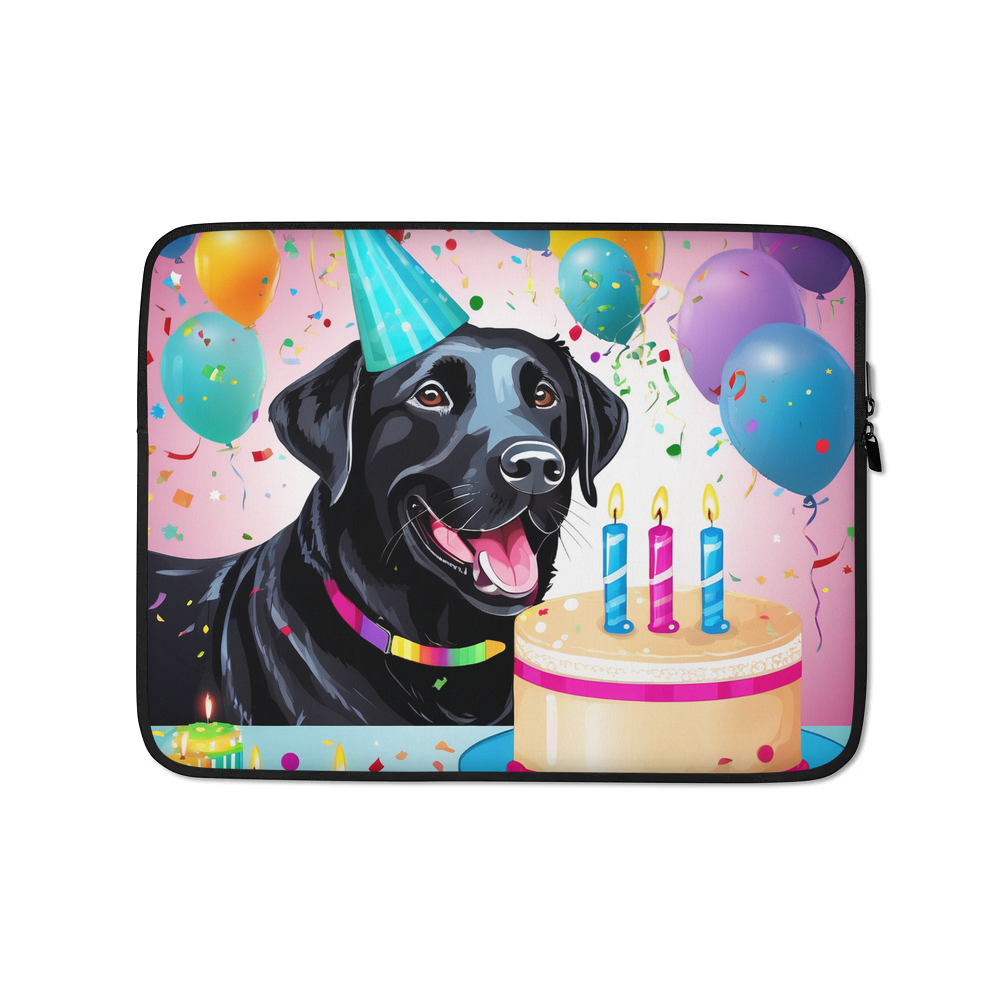 PugMug Custom Black Labrador Retriever Laptop Sleeve