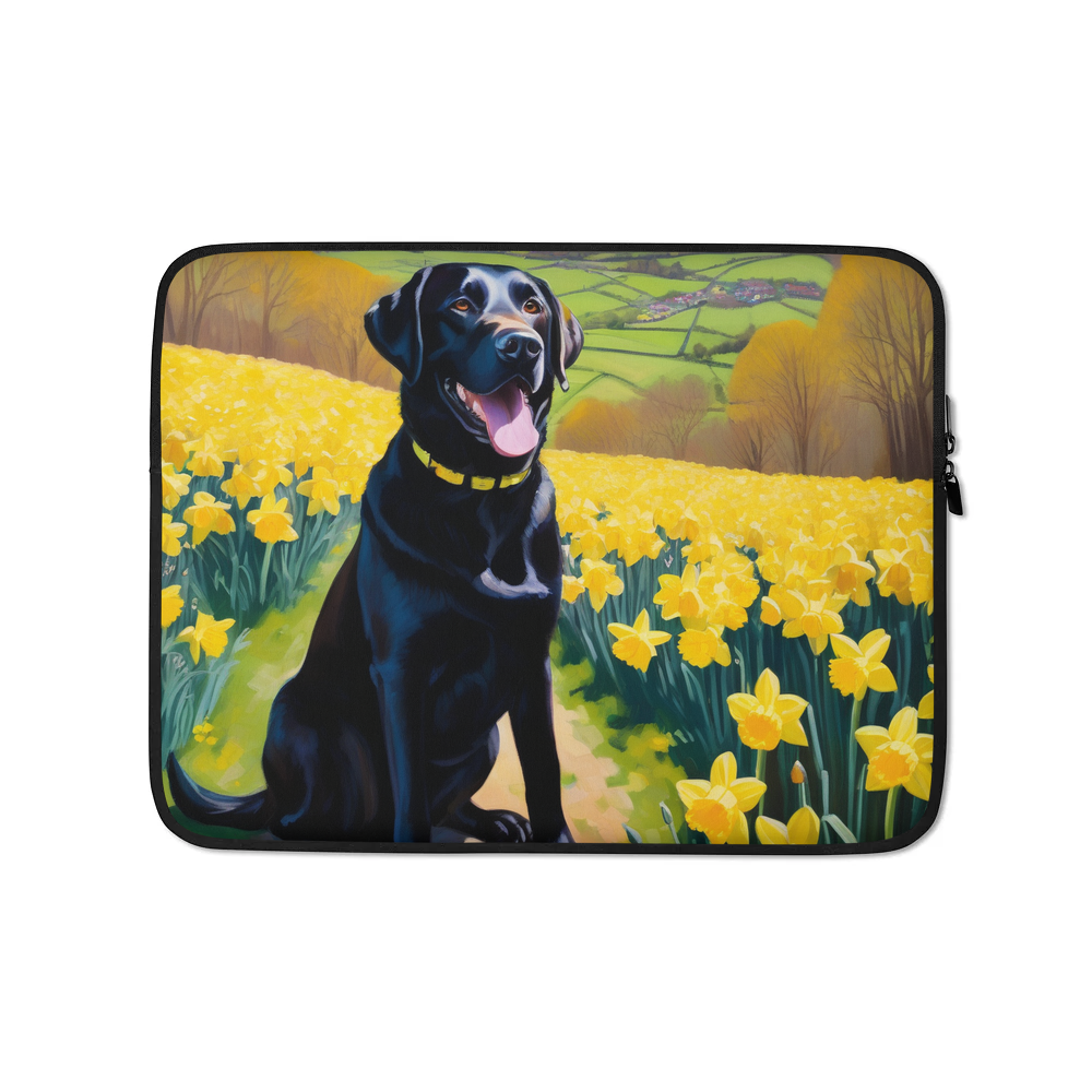 PugMug Custom Black Labrador Retriever Laptop Sleeve