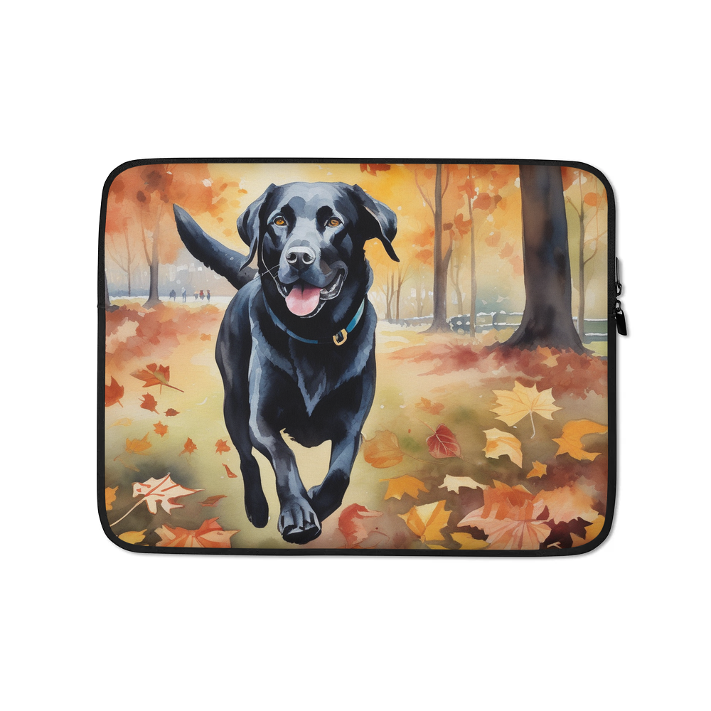 PugMug Custom Black Labrador Retriever Laptop Sleeve
