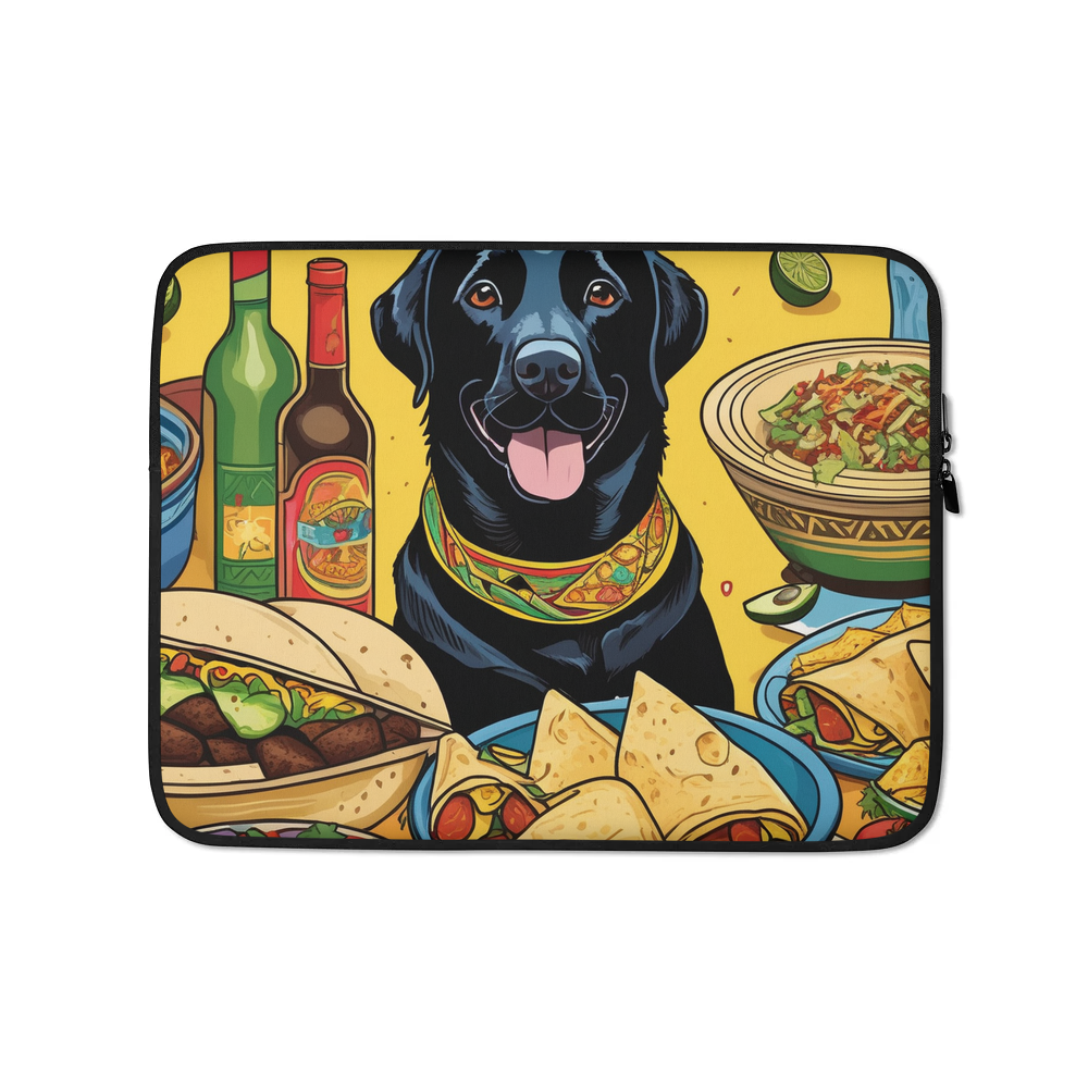 PugMug Custom Black Labrador Retriever Laptop Sleeve