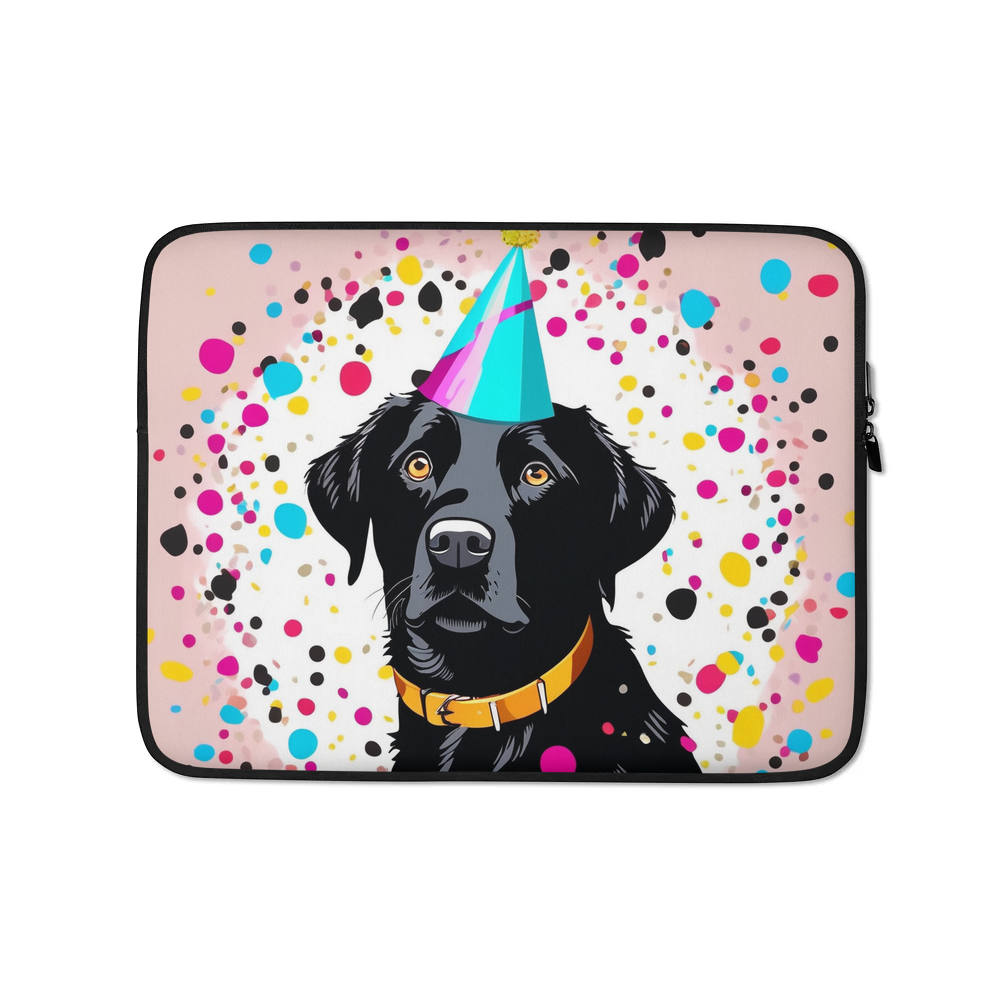 PugMug Custom Black Labrador Retriever Laptop Sleeve