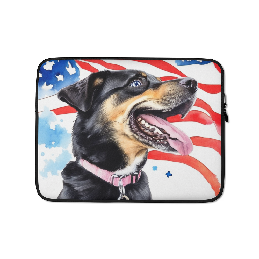 PugMug Custom Blue Laptop Sleeve