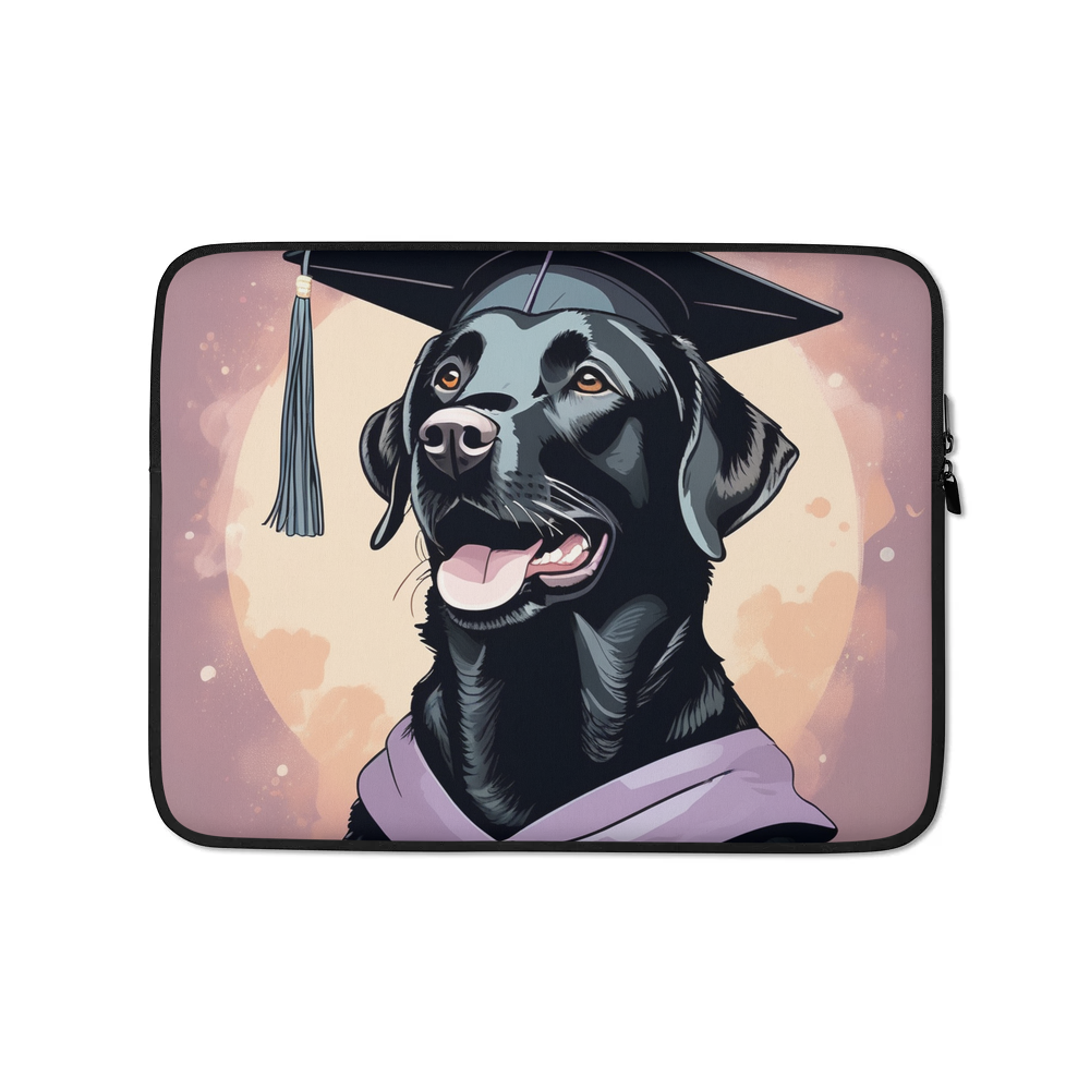 PugMug Custom Black Labrador Retriever Laptop Sleeve
