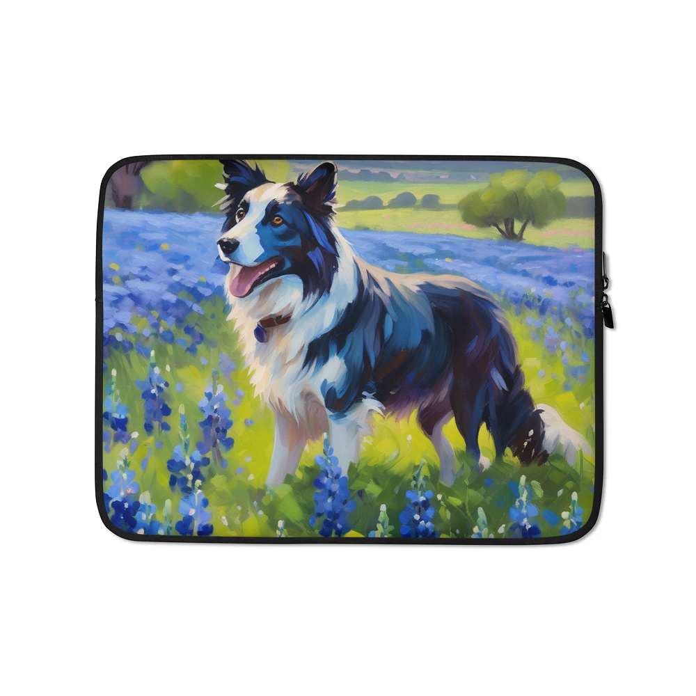 PugMug Custom Border Collie Laptop Sleeve