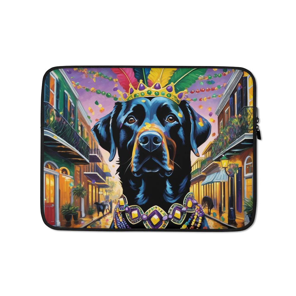 PugMug Custom Black Labrador Retriever Laptop Sleeve