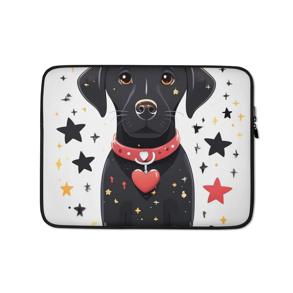 PugMug Custom Black Labrador Retriever Laptop Sleeve