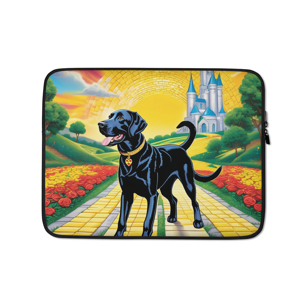 PugMug Custom Black Labrador Retriever Laptop Sleeve