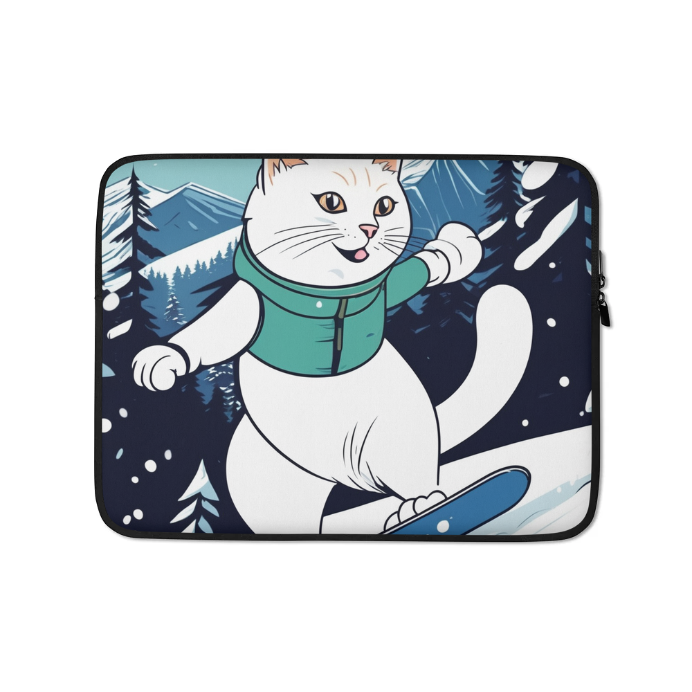 PugMug Custom White Companion Cat Laptop Sleeve