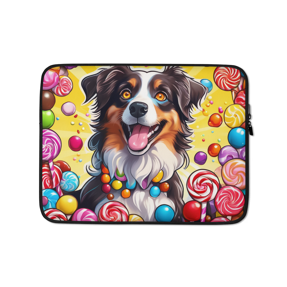 PugMug Custom Miniature American Shepherd Laptop Sleeve