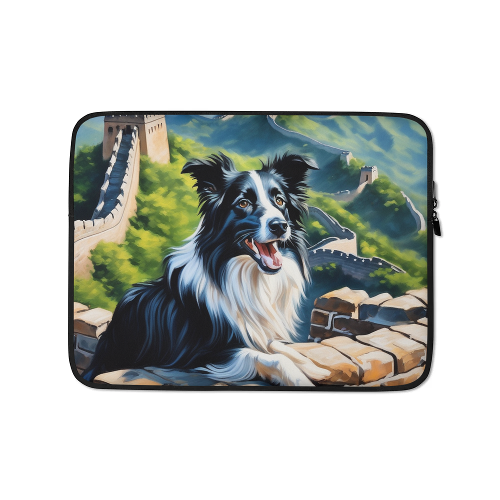 PugMug Custom Border Collie Laptop Sleeve