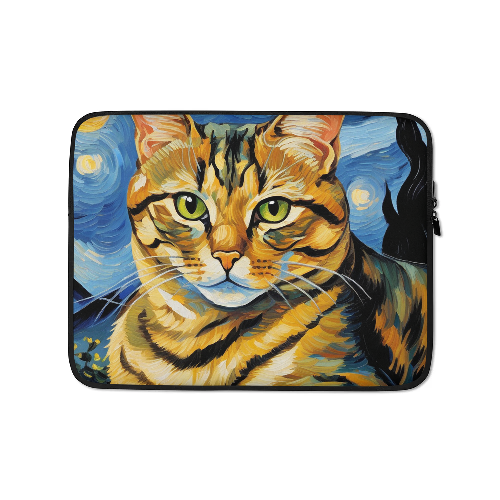 PugMug Custom Tabby Exotic Cat Laptop Sleeve