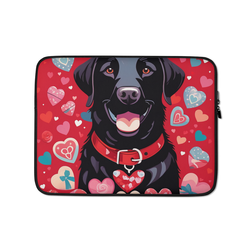 PugMug Custom Black Labrador Retriever Laptop Sleeve