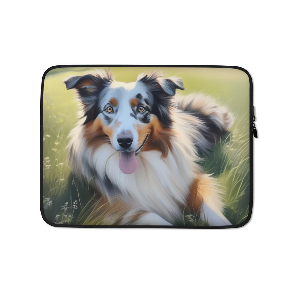 PugMug Custom Australian Shepherd Dog Laptop Sleeve