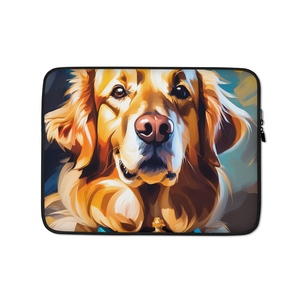 PugMug Custom Golden Retriever Laptop Sleeve