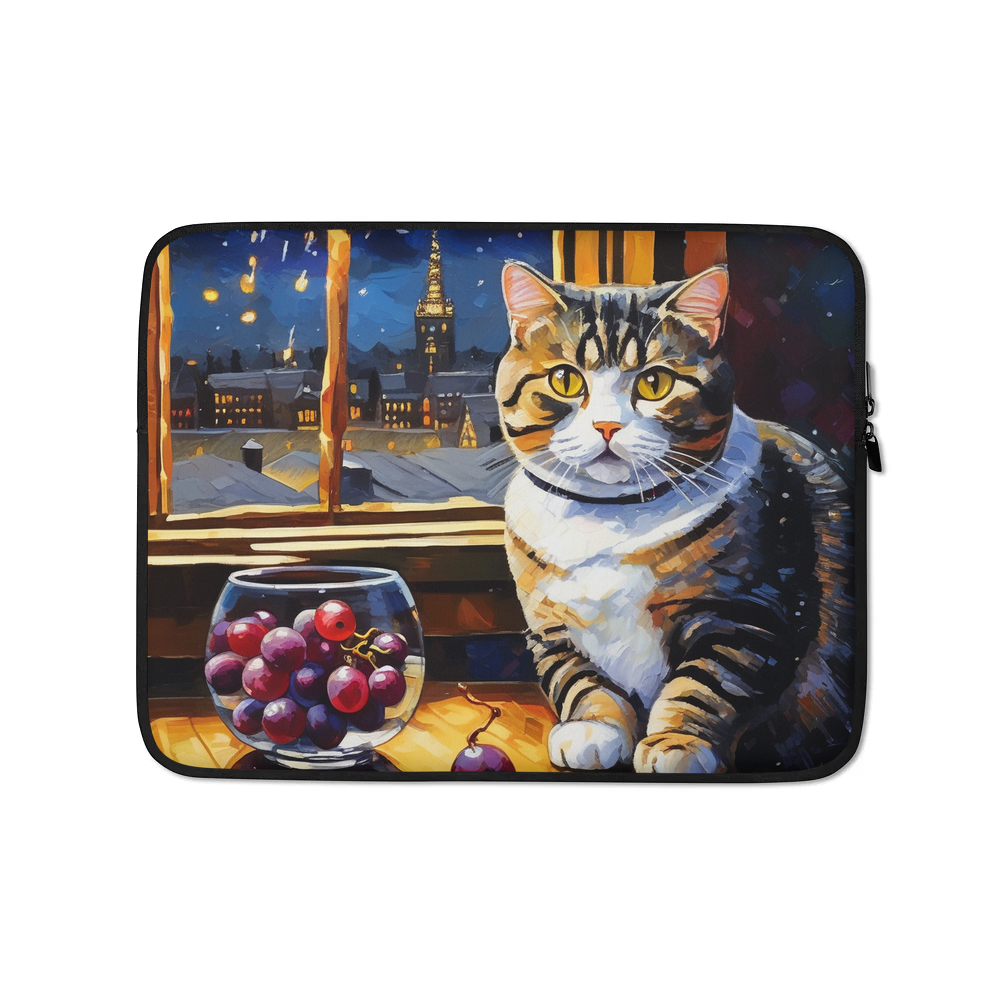 PugMug Custom Tabby Scottish Fold Cat Laptop Sleeve