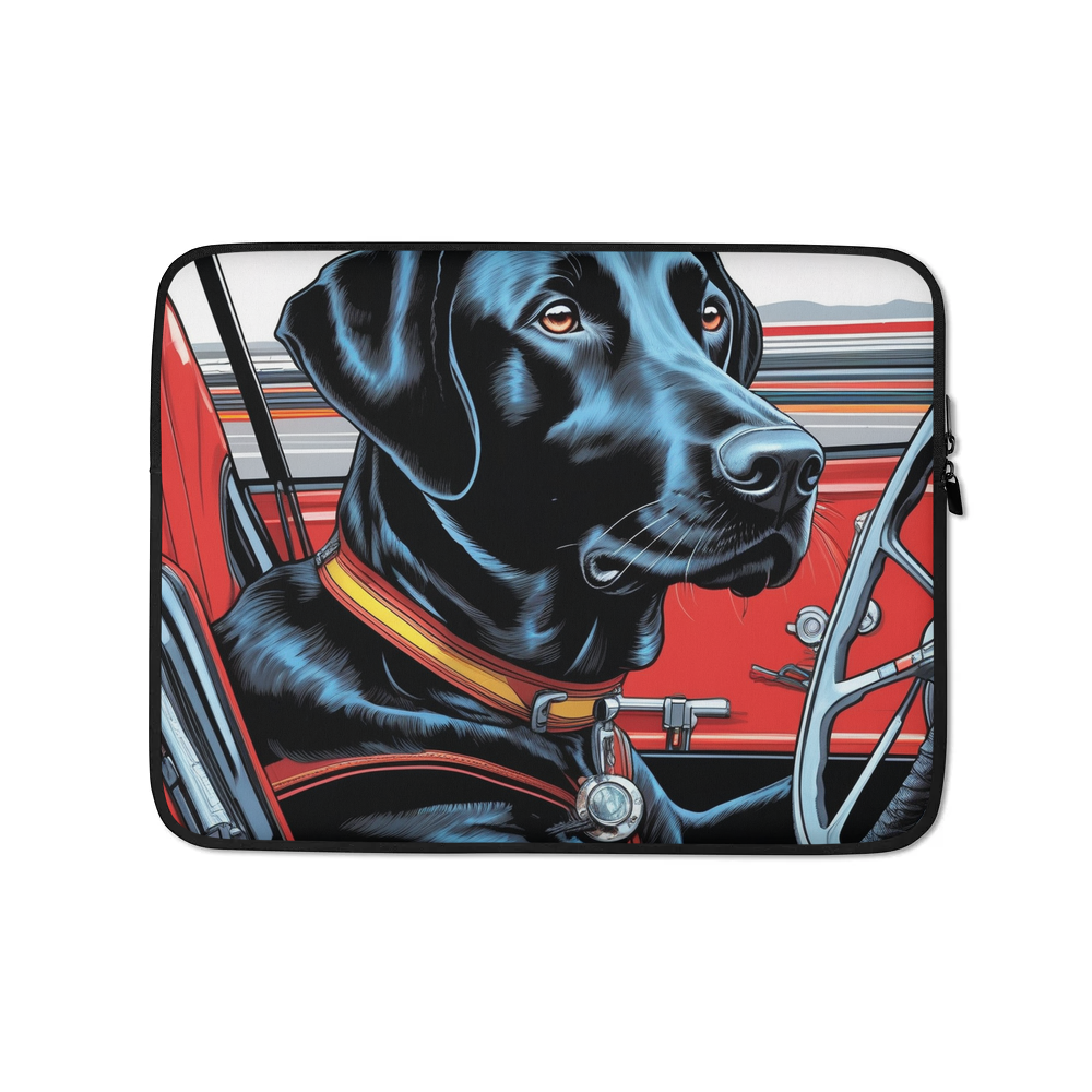 PugMug Custom Black Labrador Retriever Laptop Sleeve