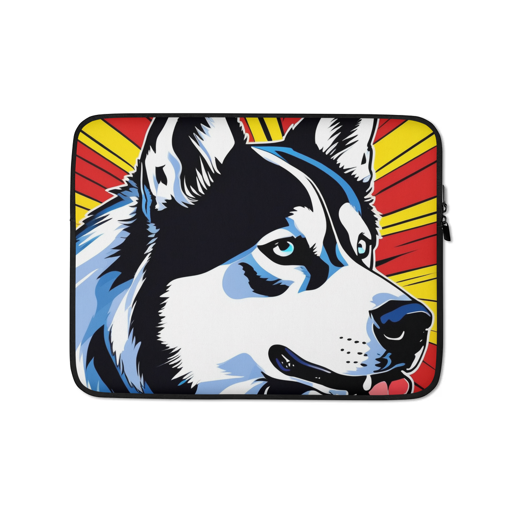 PugMug Custom Siberian Husky Laptop Sleeve