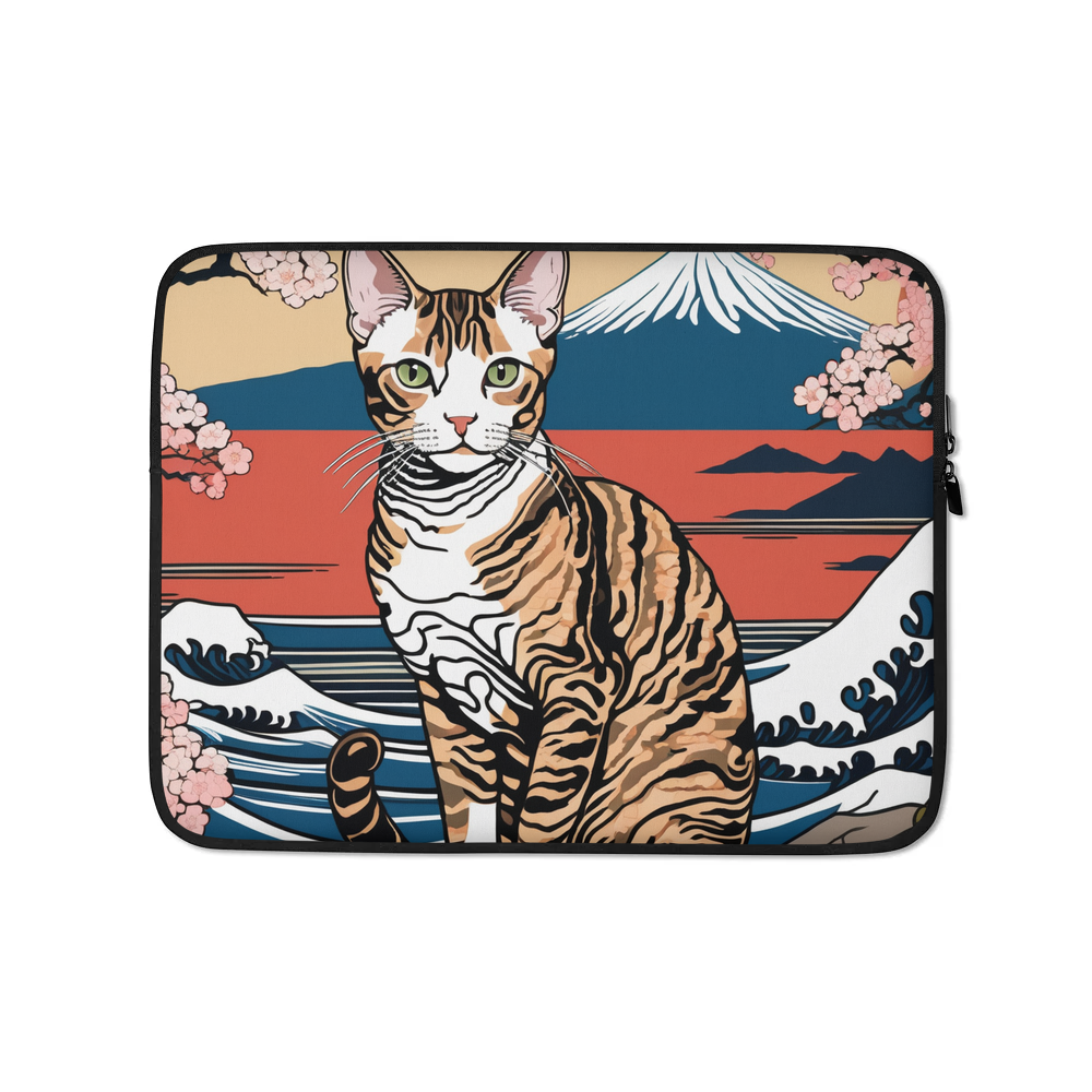 PugMug Custom Tabby Devon Rex Cat Laptop Sleeve