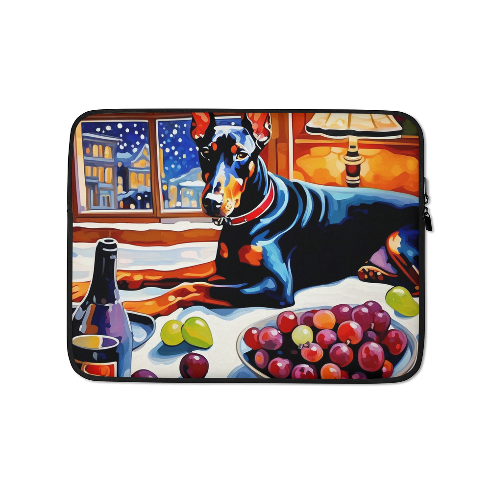 PugMug Custom Doberman Pinscher Laptop Sleeve