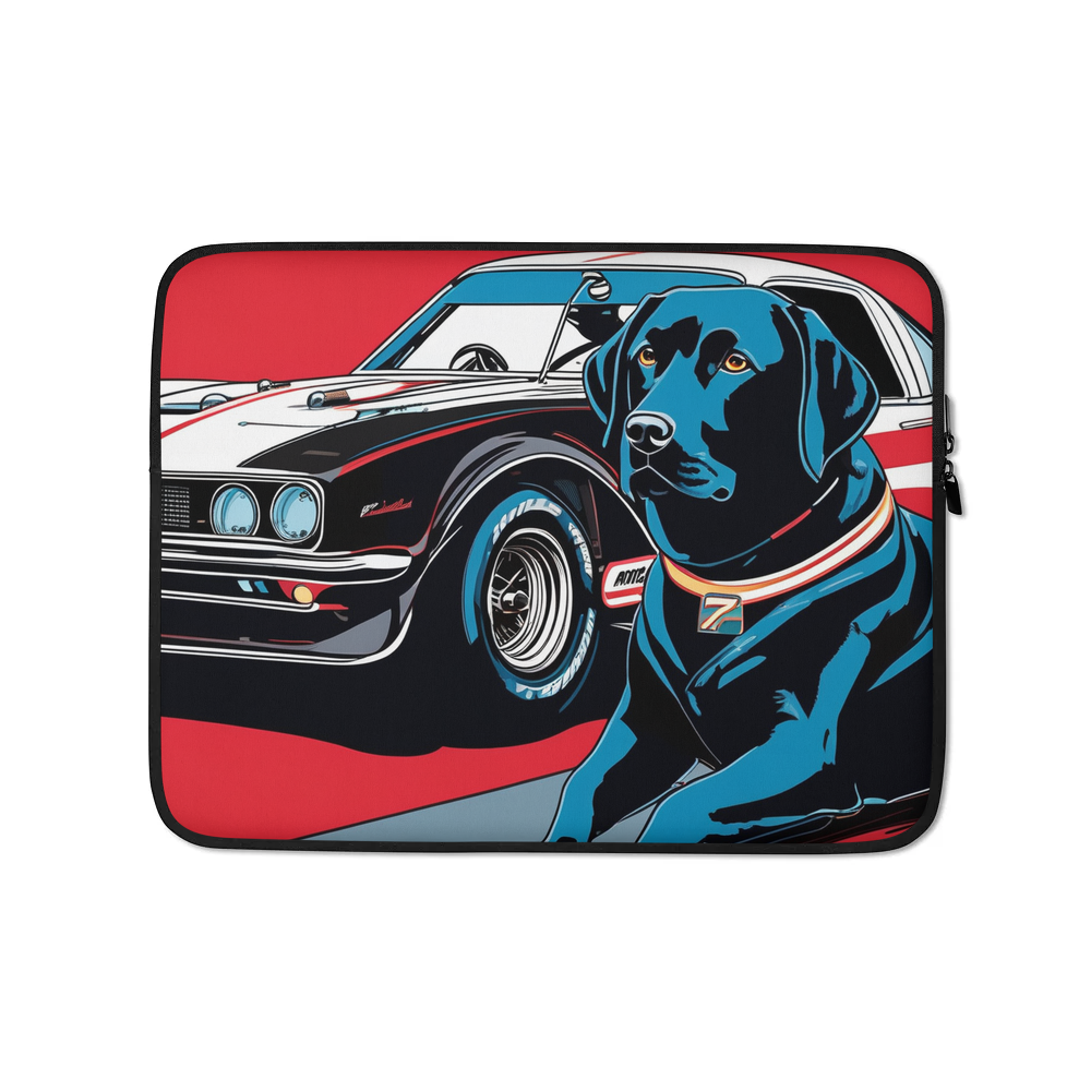 PugMug Custom Black Labrador Retriever Laptop Sleeve