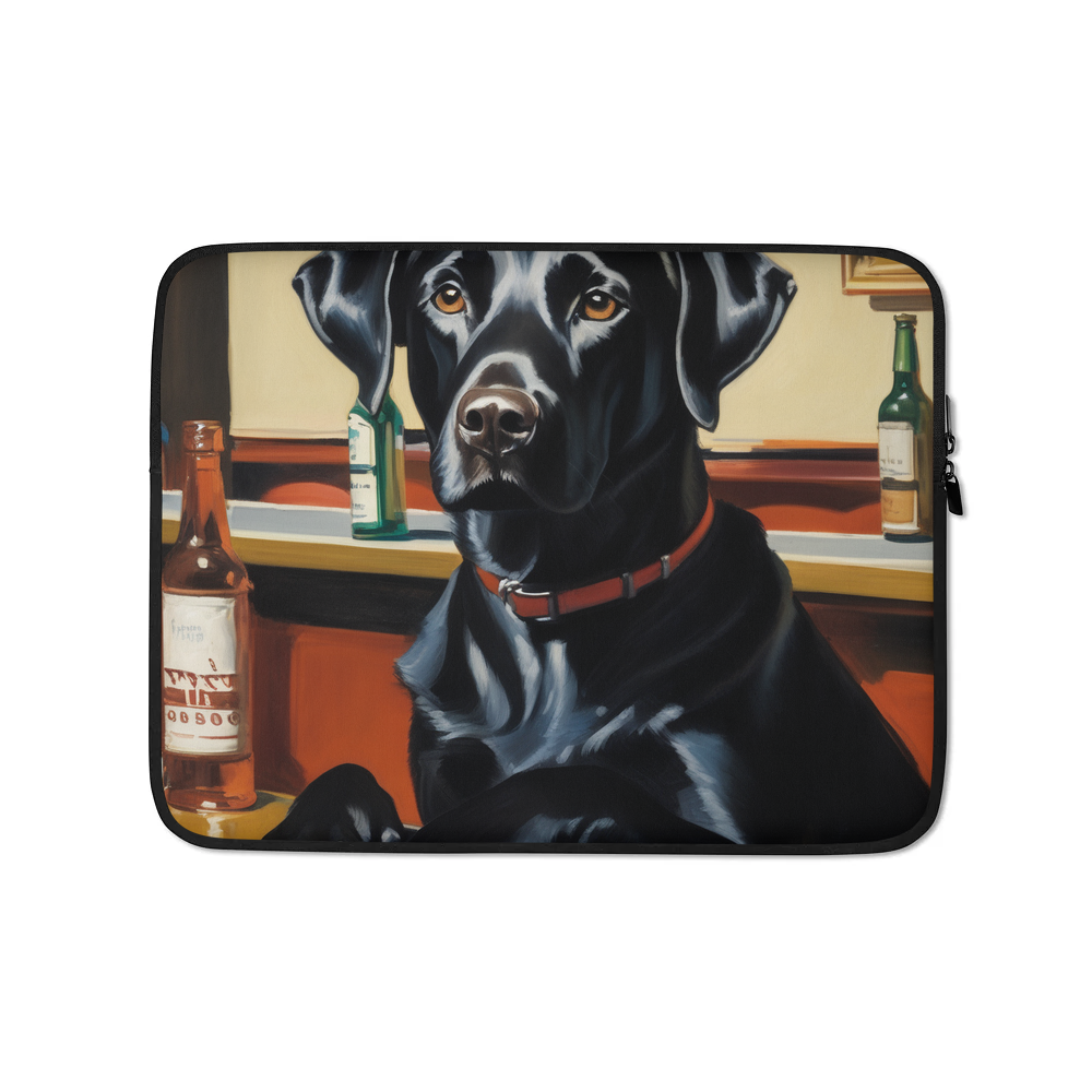 PugMug Custom Black Labrador Retriever Laptop Sleeve