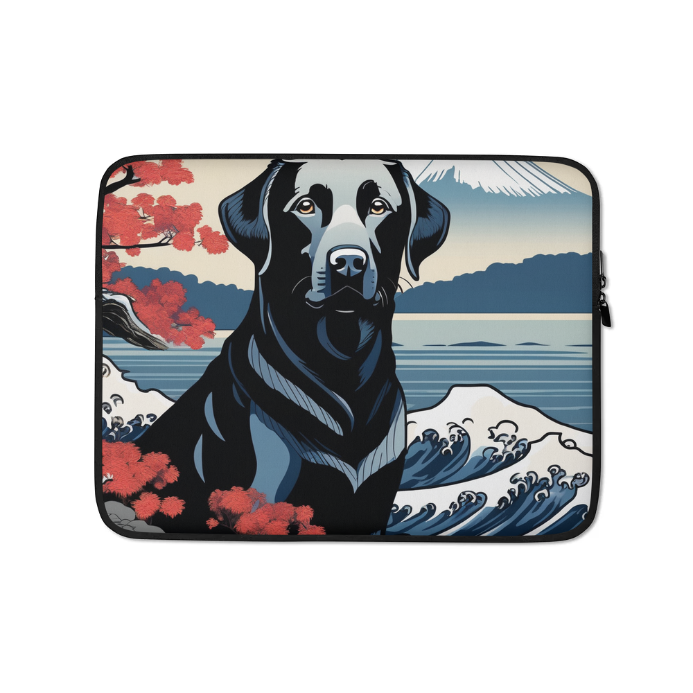 PugMug Custom Black Labrador Retriever Laptop Sleeve