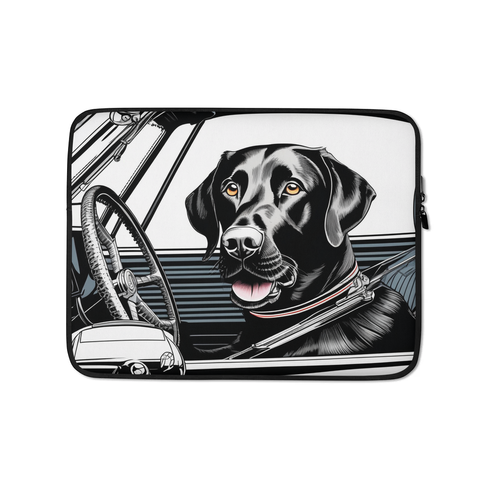 PugMug Custom Black Labrador Retriever Laptop Sleeve
