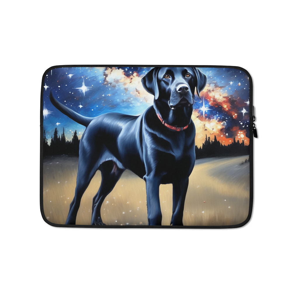 PugMug Custom Black Labrador Retriever Laptop Sleeve