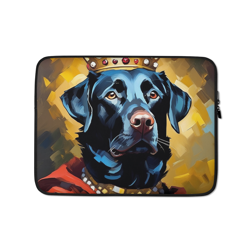 PugMug Custom Black Labrador Retriever Laptop Sleeve
