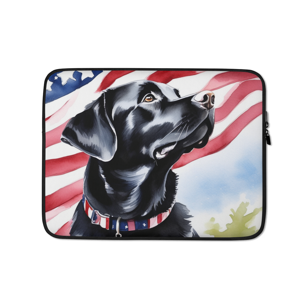 PugMug Custom Black Labrador Retriever Laptop Sleeve