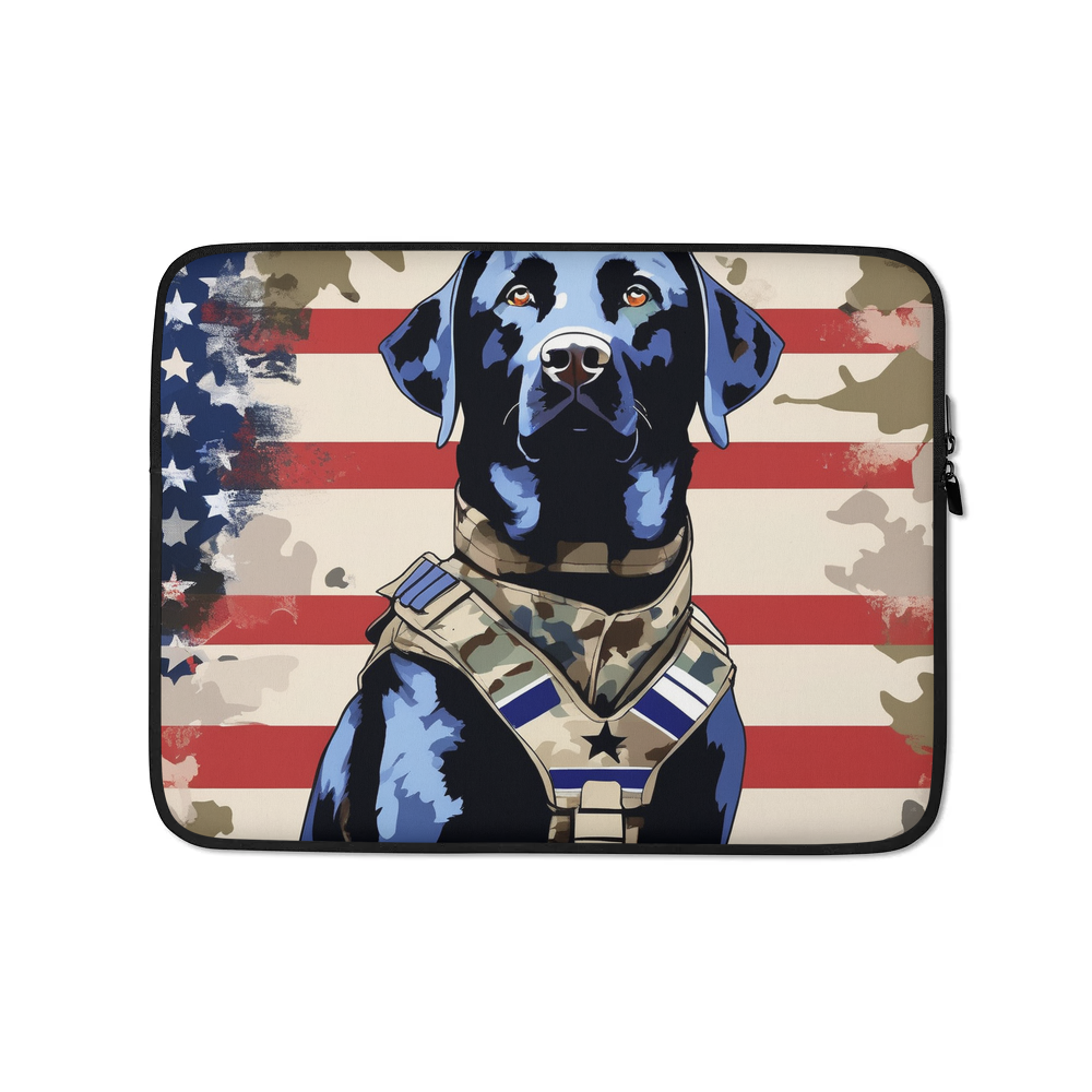 PugMug Custom Black Labrador Retriever Laptop Sleeve