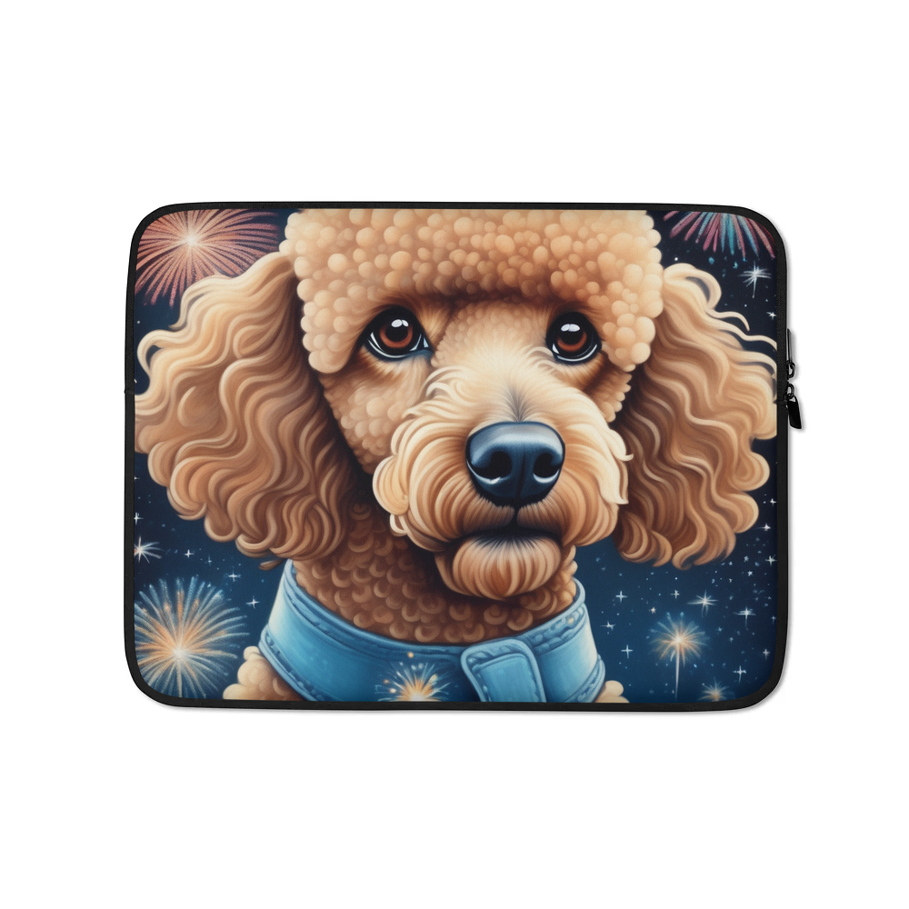 PugMug Custom Tan Poodle Laptop Sleeve