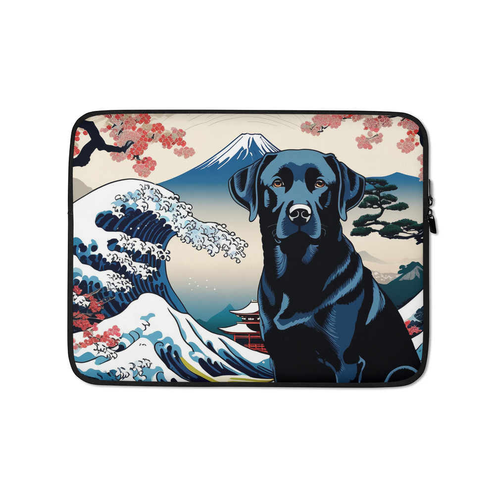 PugMug Custom Black Labrador Retriever Laptop Sleeve
