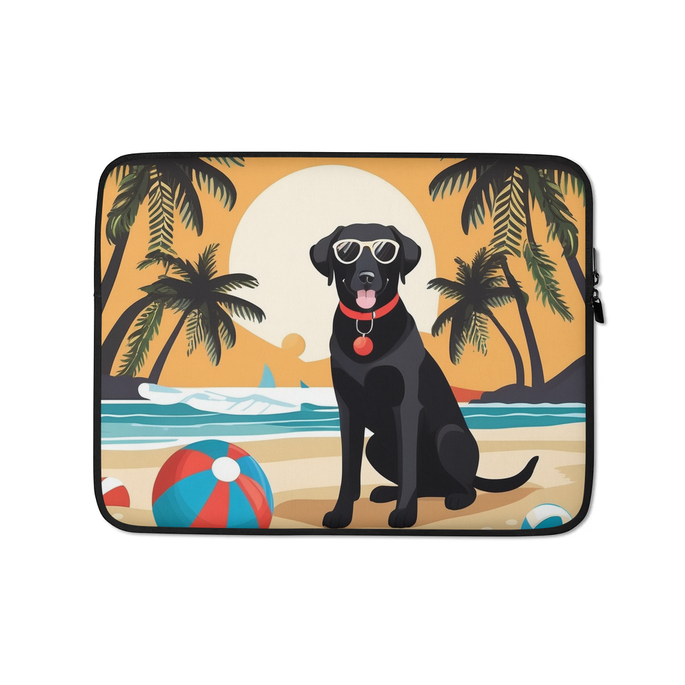PugMug Custom Black Labrador Retriever Laptop Sleeve