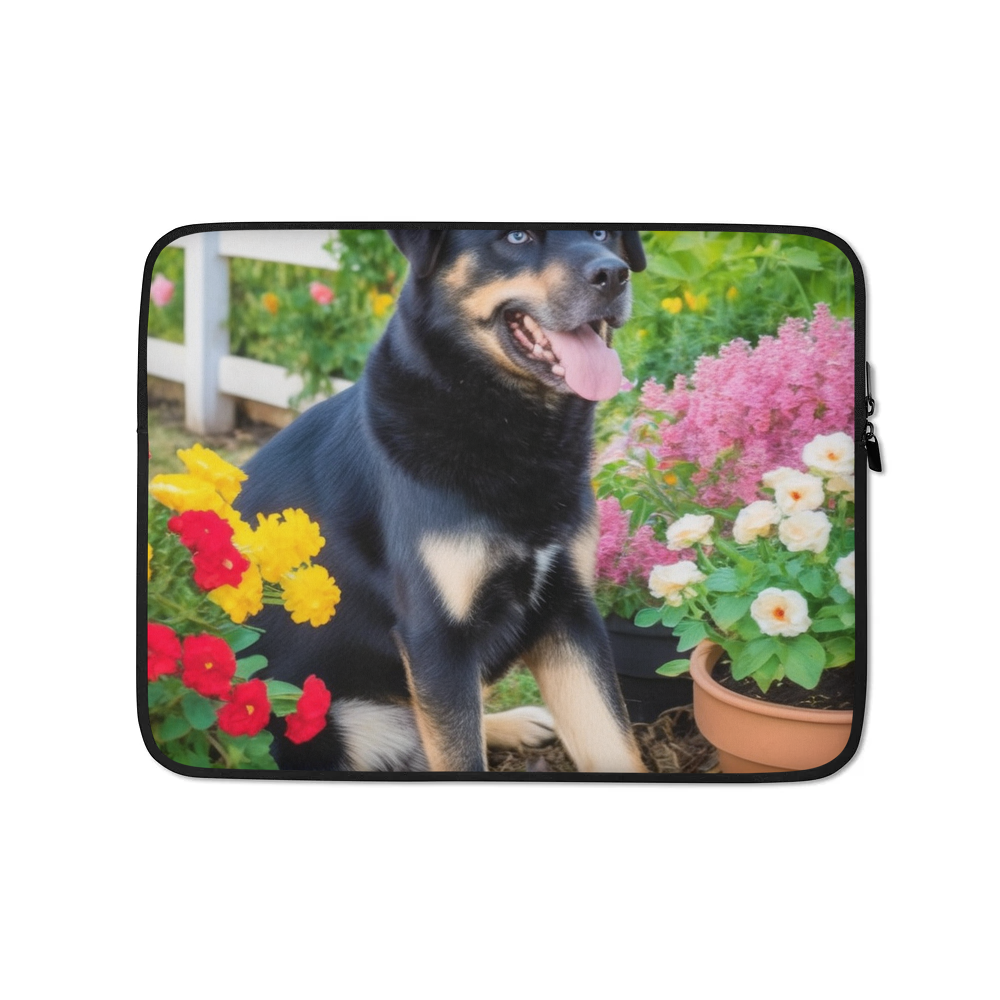 PugMug Custom Blue Laptop Sleeve