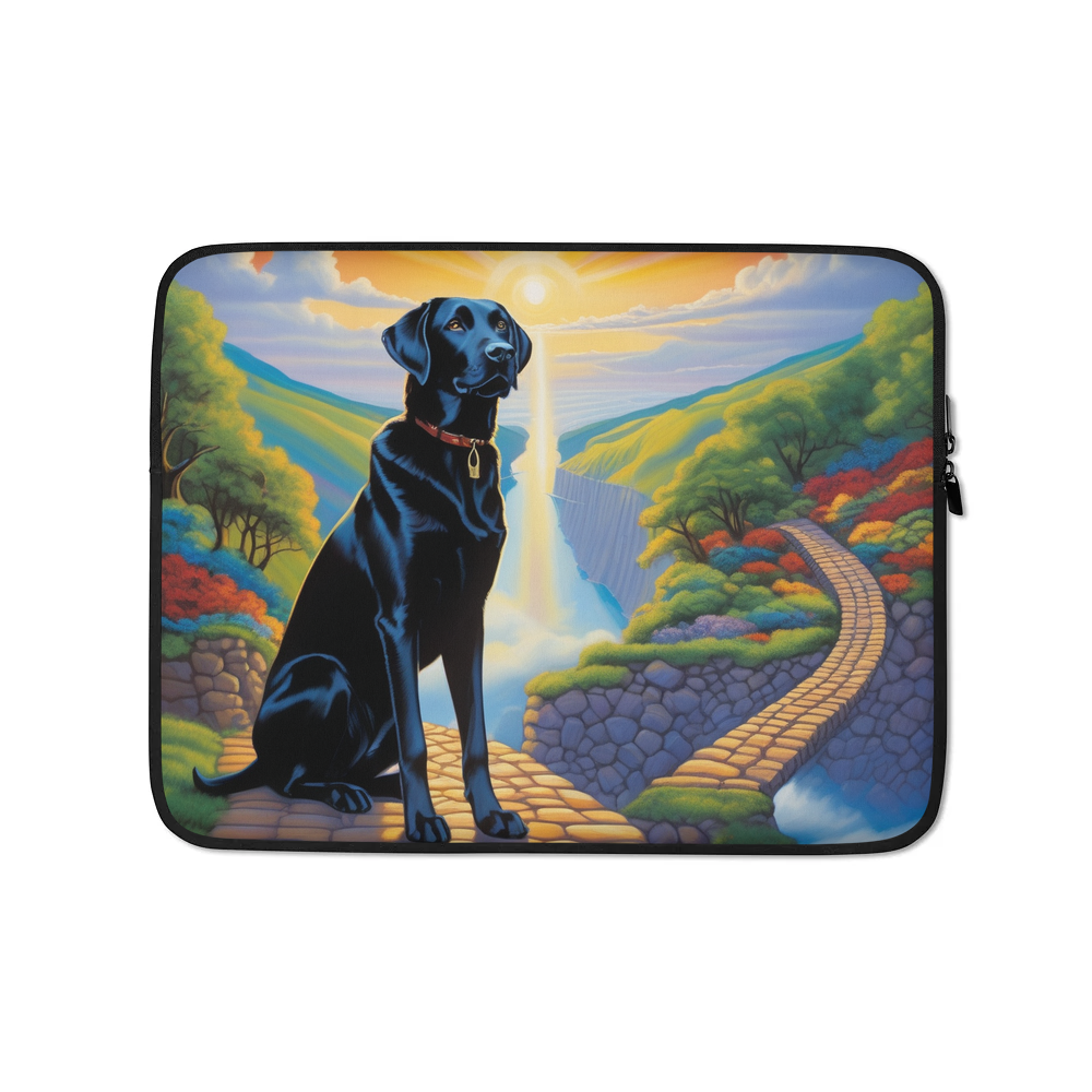 PugMug Custom Black Labrador Retriever Laptop Sleeve