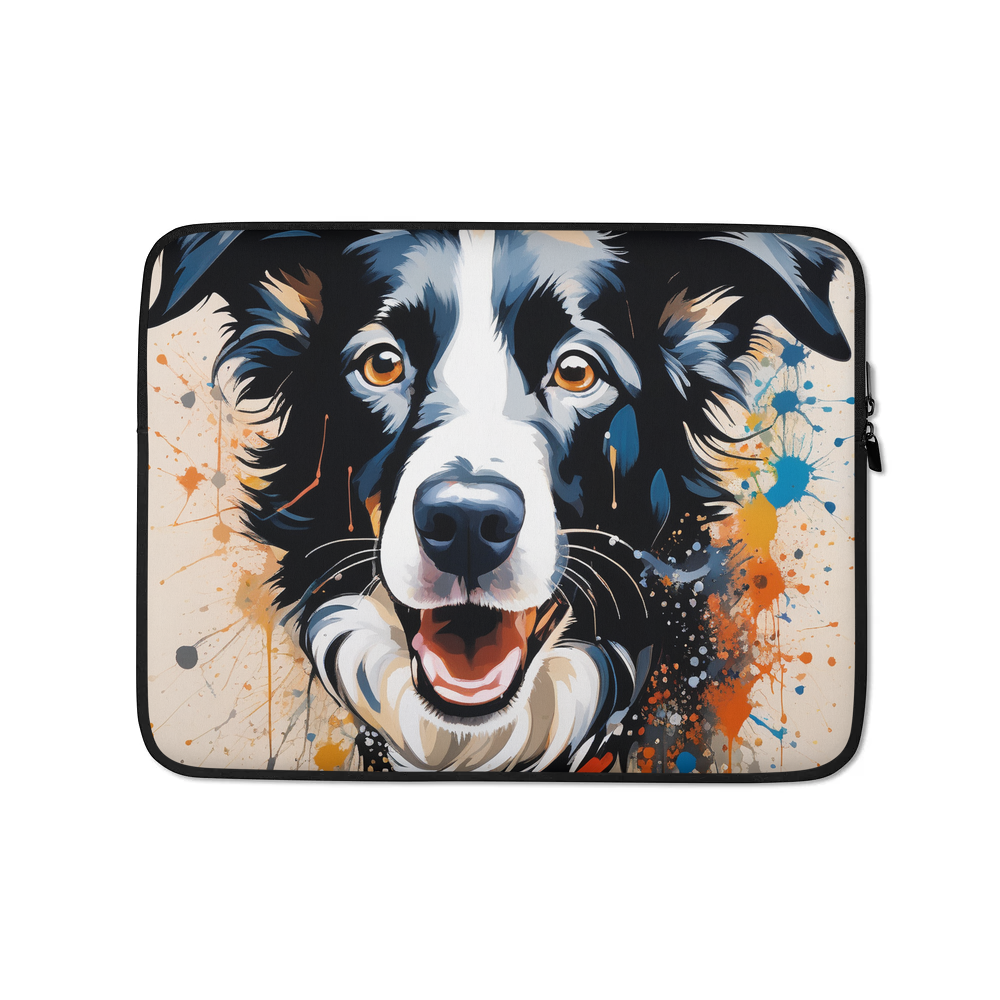 PugMug Custom Border Collie Laptop Sleeve