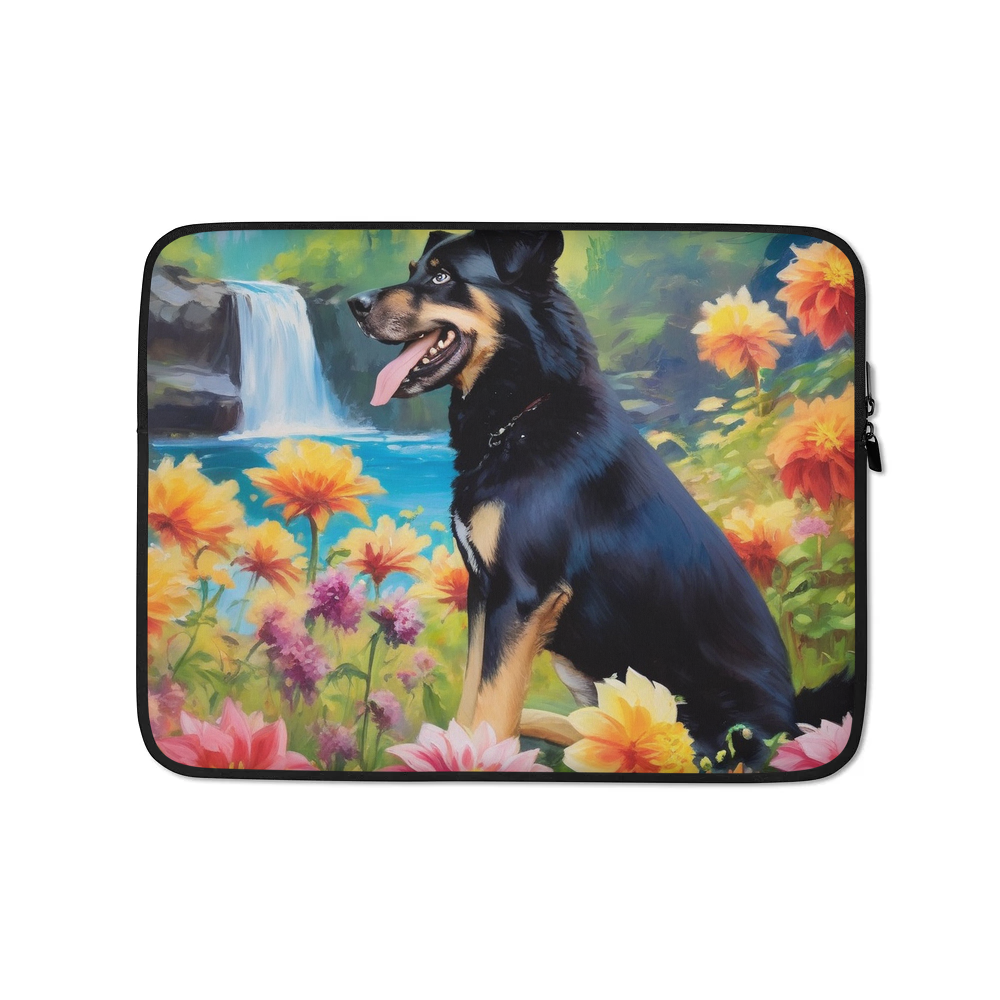 PugMug Custom Blue Laptop Sleeve
